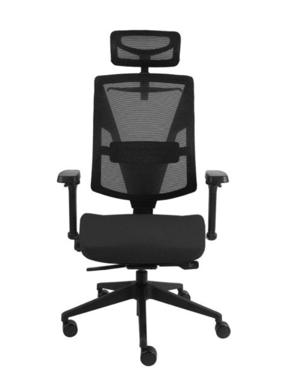 Biroja krēsls Futura 4S Plus Black Bondai – Melna (BN01)