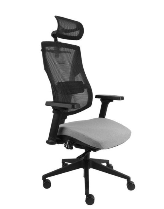 Biroja krēsls Futura 4S Plus Black Bondai – Pelēka (BN05)