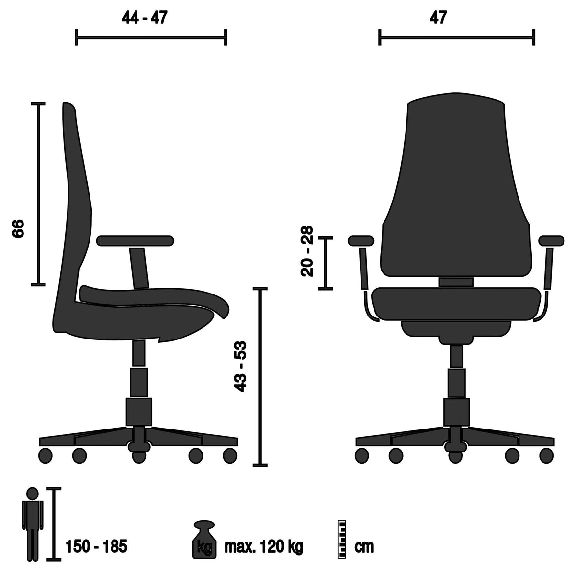 Biroja krēsls HENFIELD G-Ergostock