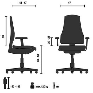 Biroja krēsls HENFIELD G-Ergostock