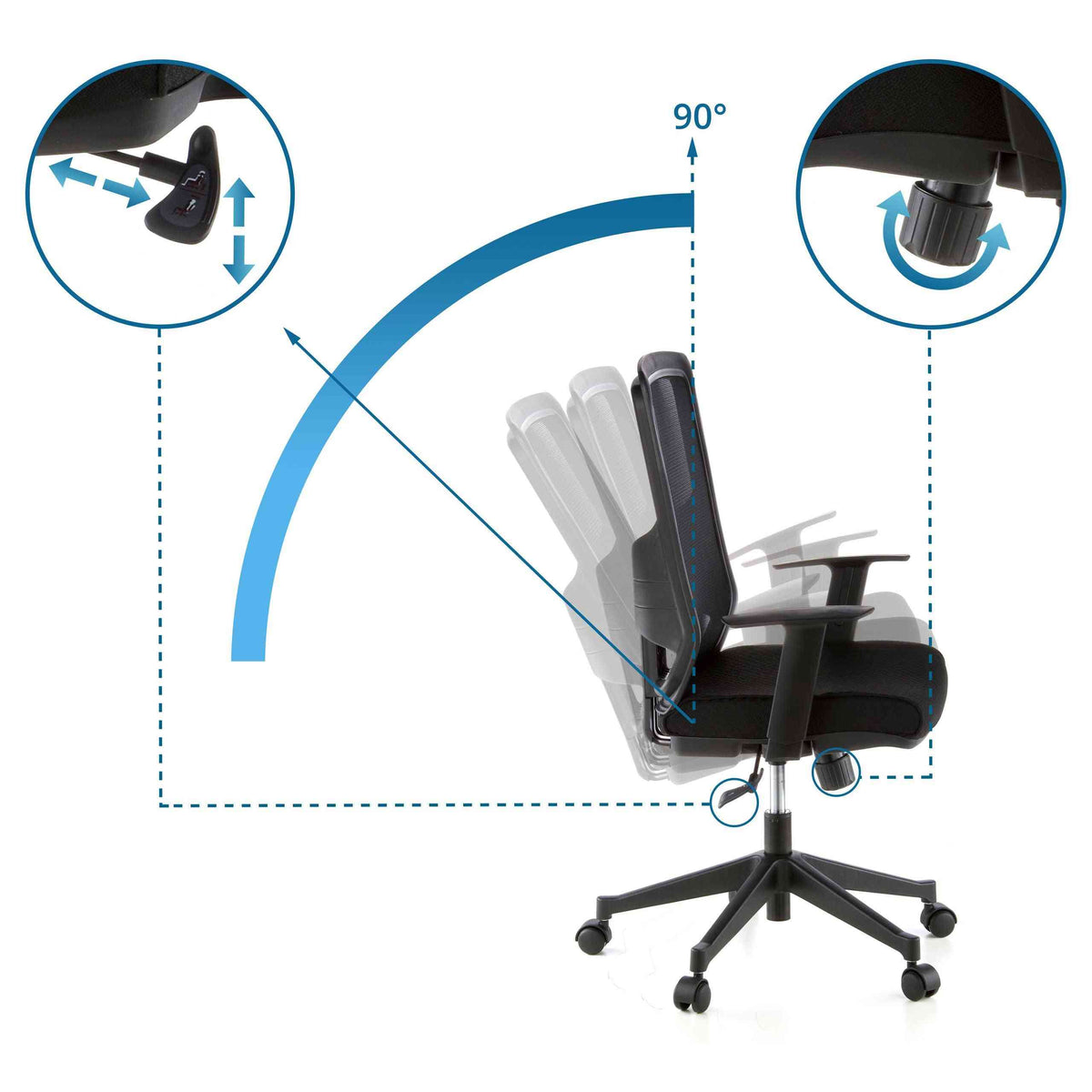 Biroja krēsls LAVITA - Ergostock.lv