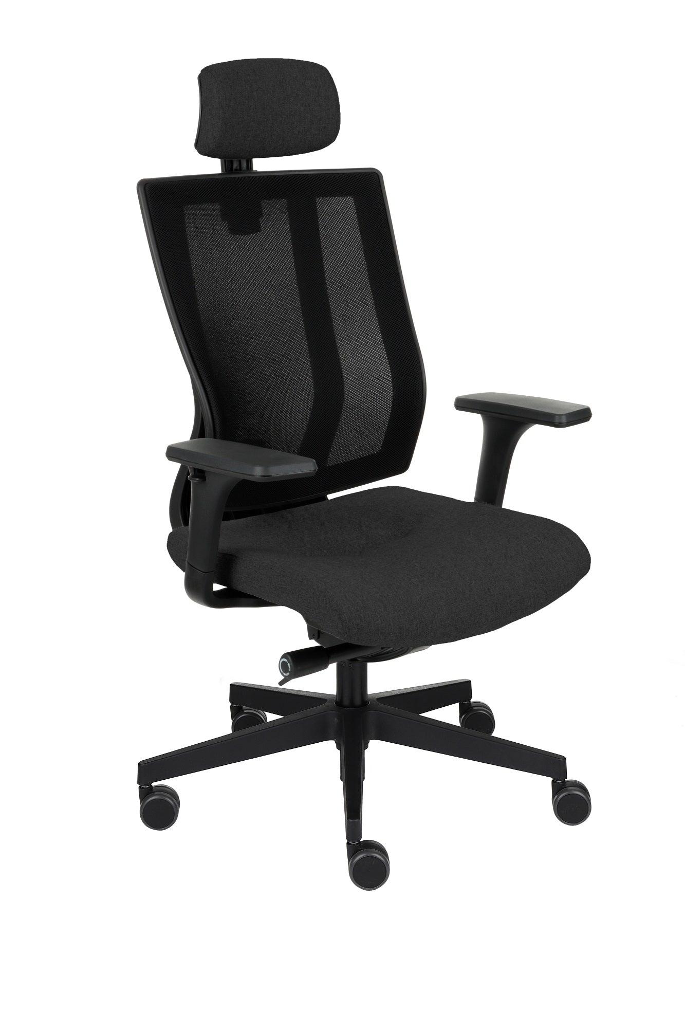 Biroja krēsls MaxPro BS HD Black Medley-Ergostock