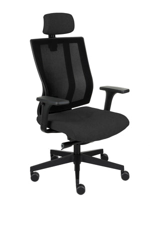 Biroja krēsls MaxPro BS HD Black Medley-Ergostock
