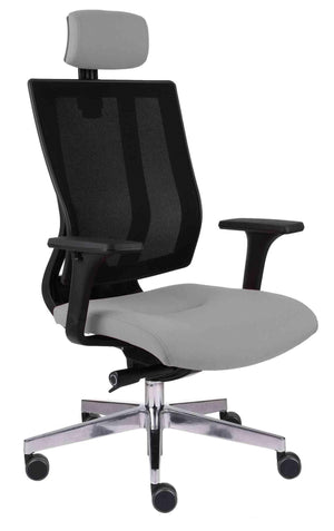 Biroja krēsls MaxPro BS HD Note Black | Chrome-Ergostock