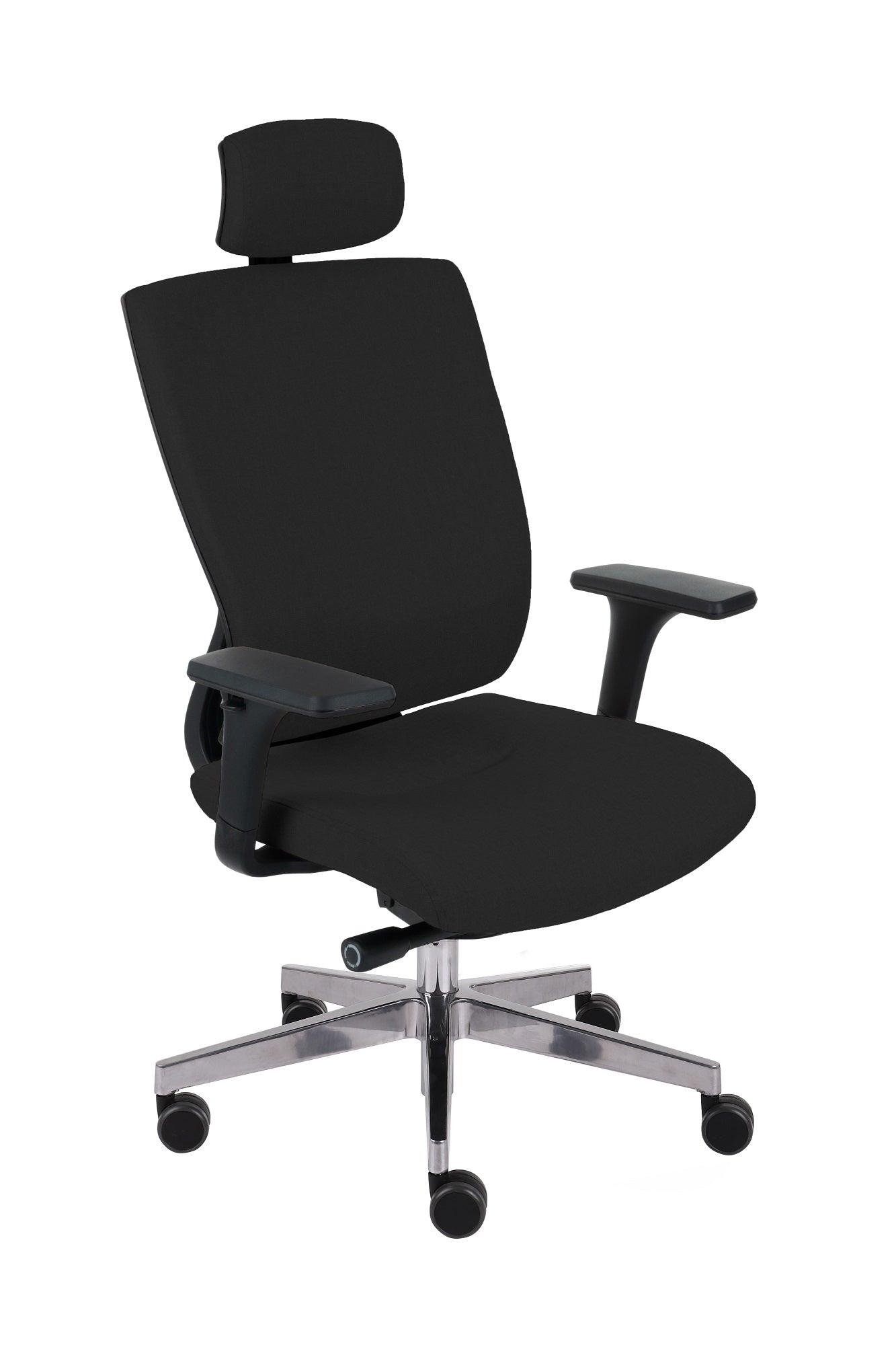 Biroja krēsls MaxPro BT HD Medley Black | Chrome-Ergostock