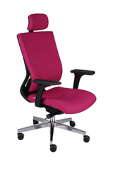 Biroja krēsls MaxPro BT HD Note Black | Chrome - Ergostock.lv