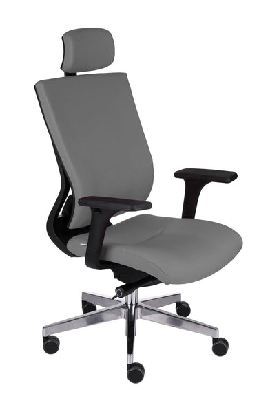 Biroja krēsls MaxPro BT HD Note Black | Chrome - Ergostock.lv