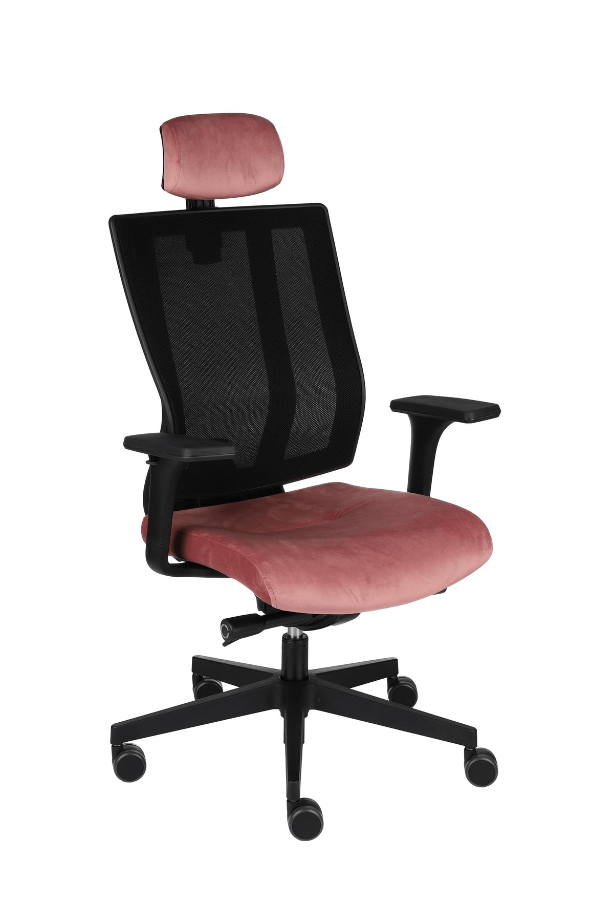 Biroja krēsls MaxPro BS HD Black Magic Velvet – Rozā mv12