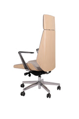 Biroja krēsls MoonWood HD Beech Wood All Chrome Seattle-Ergostock