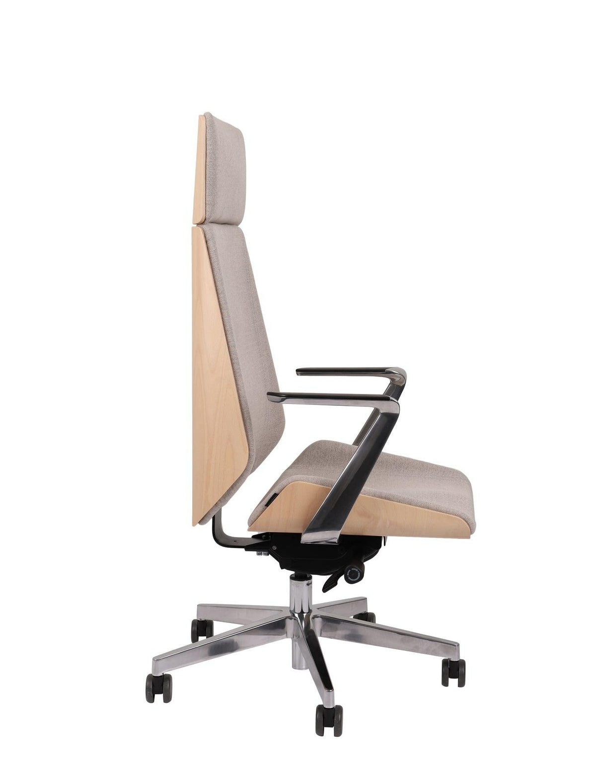 Biroja krēsls MoonWood HD Beech Wood All Chrome Seattle