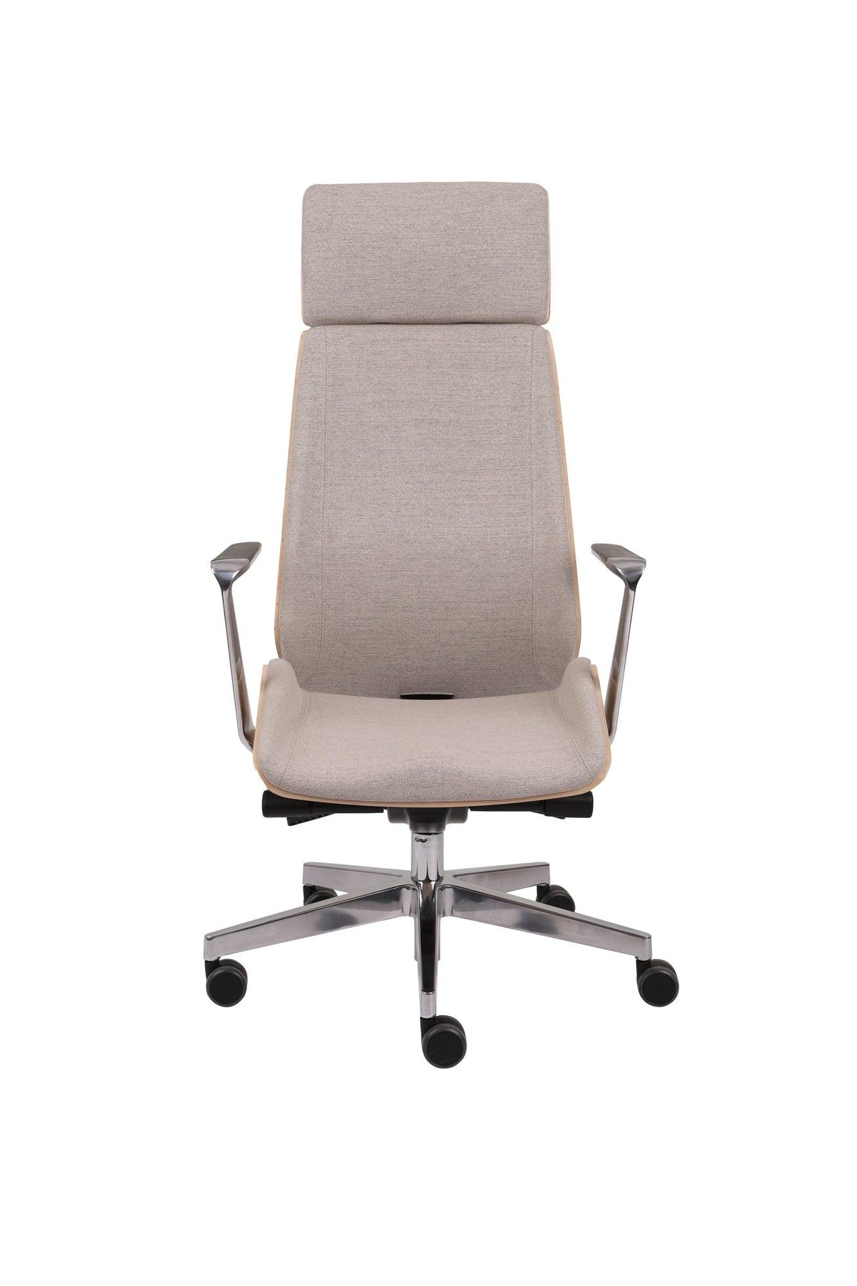 Biroja krēsls MoonWood HD Beech Wood All Chrome Seattle-Ergostock