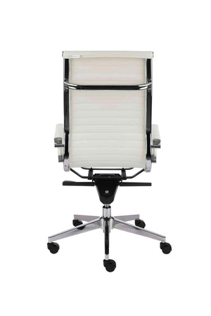 Biroja krēsls Next Chrome Leather - Ergostock.lv