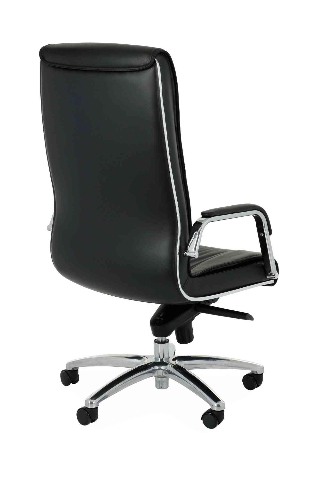 Biroja krēsls Nexus Chrome Leather - Ergostock.lv