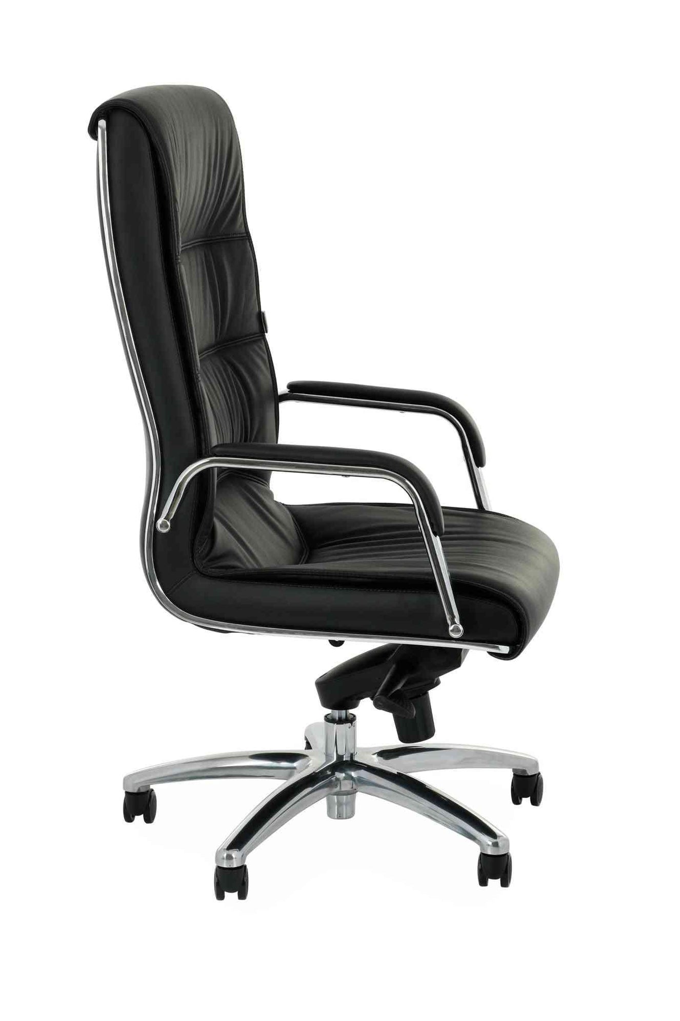 Biroja krēsls Nexus Chrome Leather - Ergostock.lv