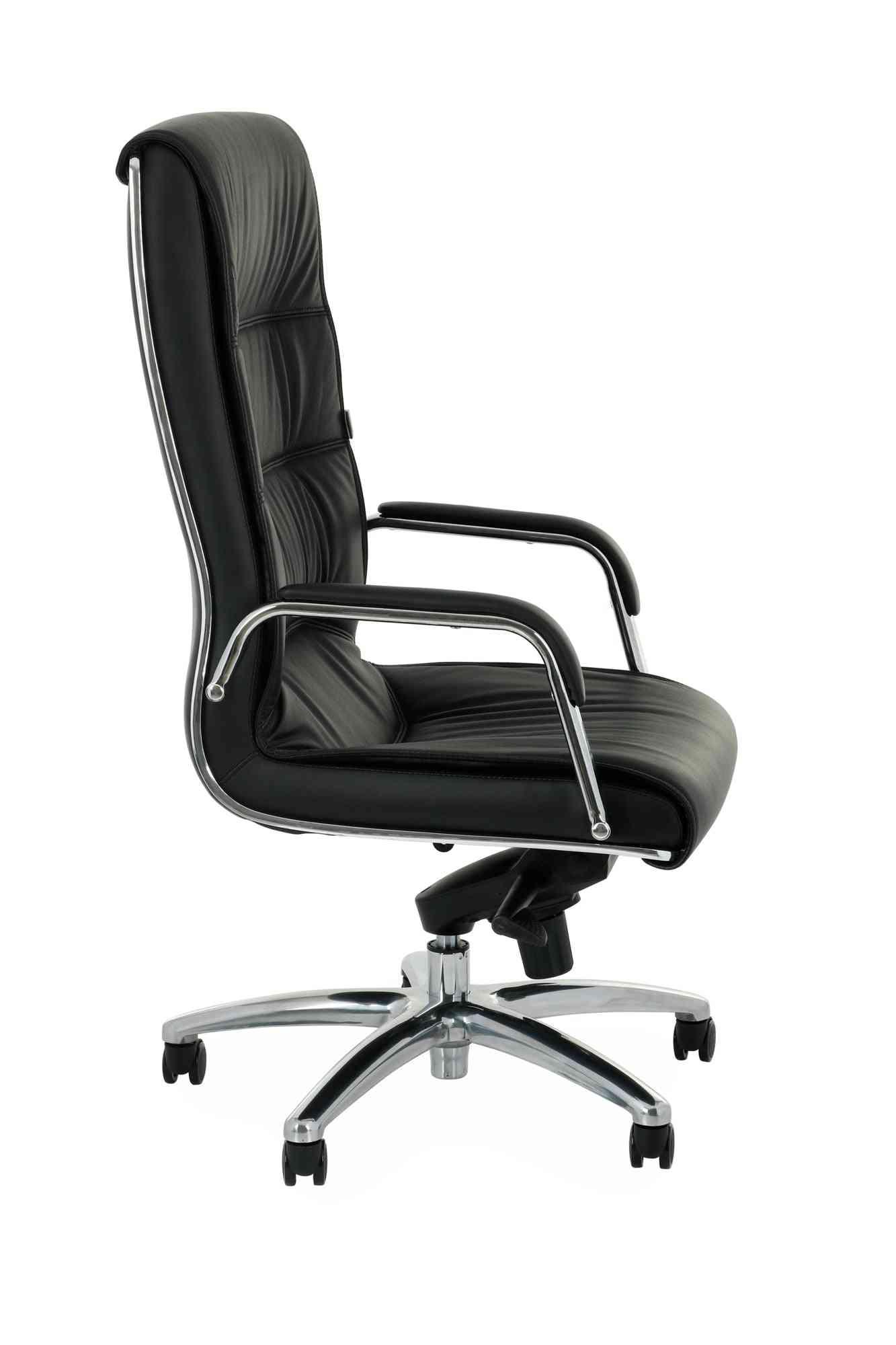 Biroja krēsls Nexus Chrome Leather - Ergostock.lv