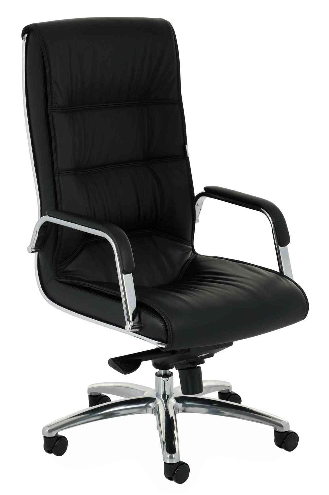 Biroja krēsls Nexus Chrome Leather - Ergostock.lv