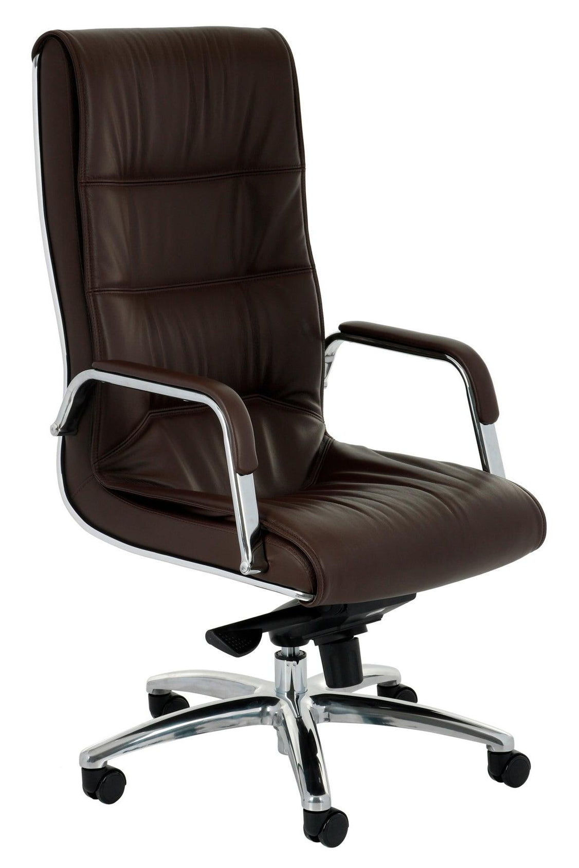 Biroja krēsls Nexus Chrome Leather - Ergostock.lv