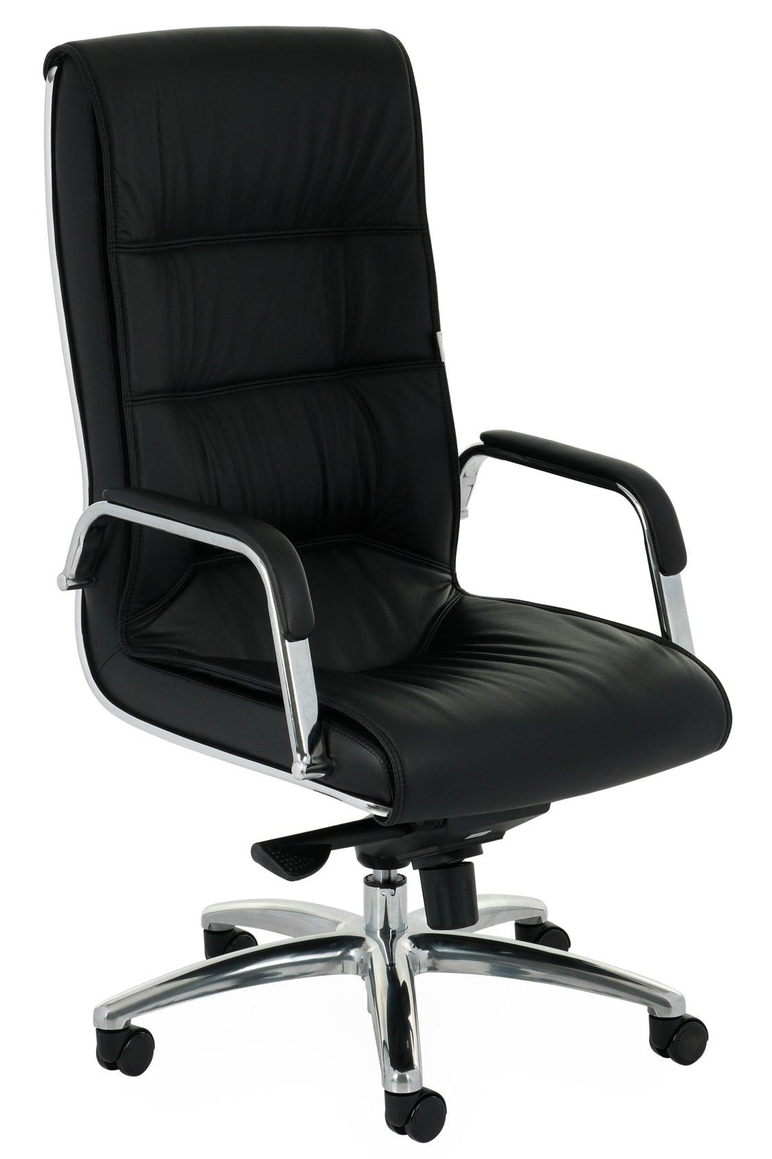 Biroja krēsls Nexus Chrome Leather - Ergostock.lv