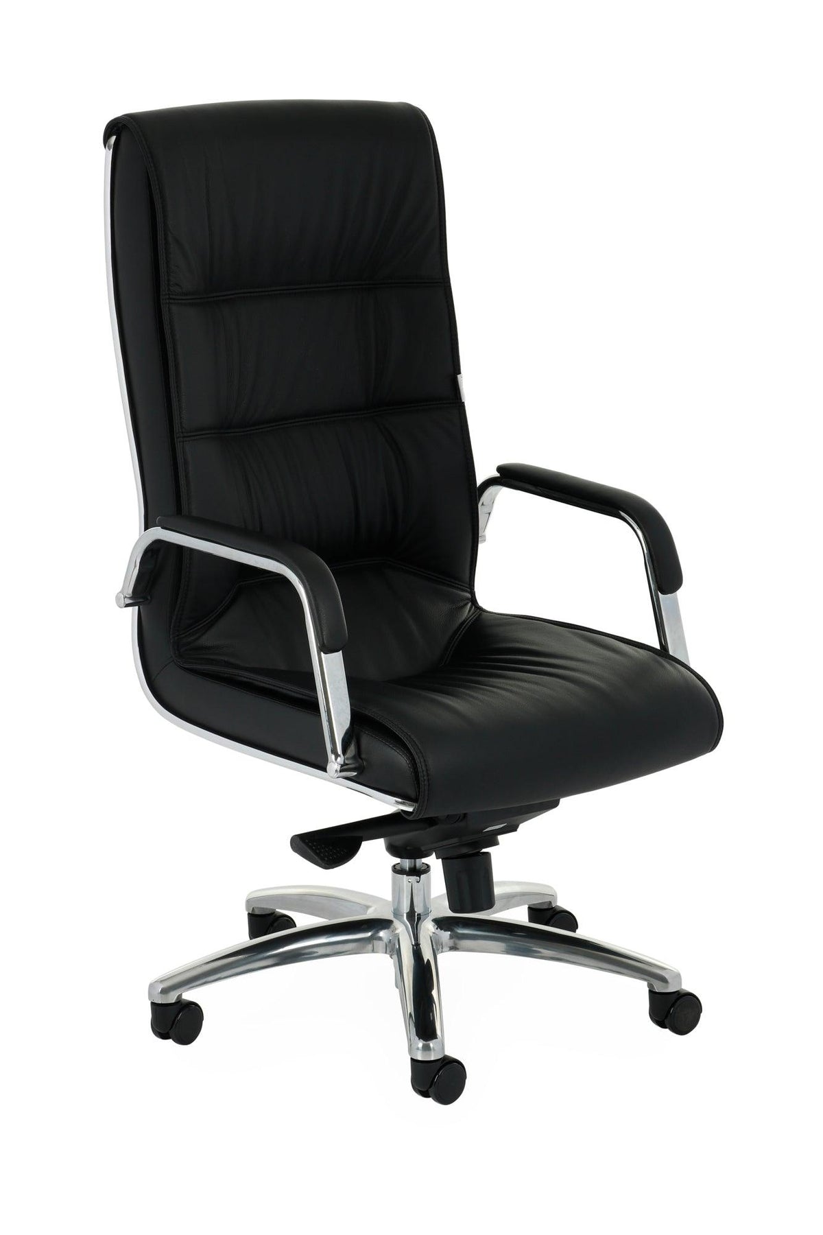 Biroja krēsls Nexus Chrome Leather - Ergostock.lv