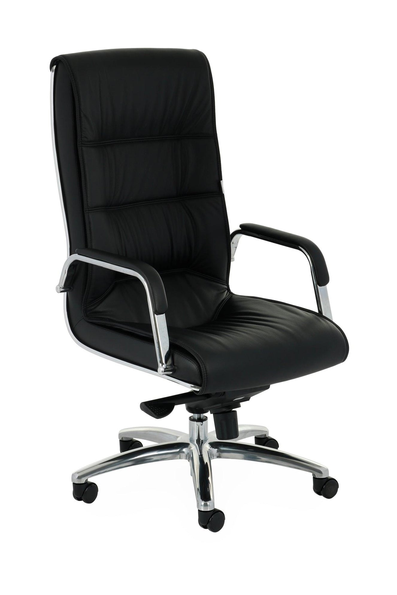 Biroja krēsls Nexus Chrome Leather - Ergostock.lv