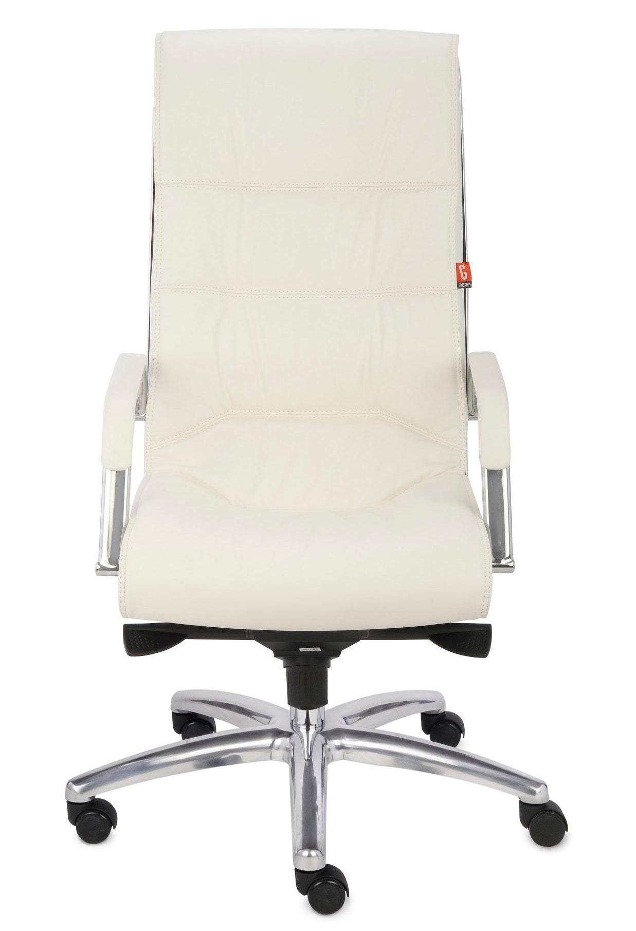 Biroja krēsls Nexus Chrome Leather - Ergostock.lv