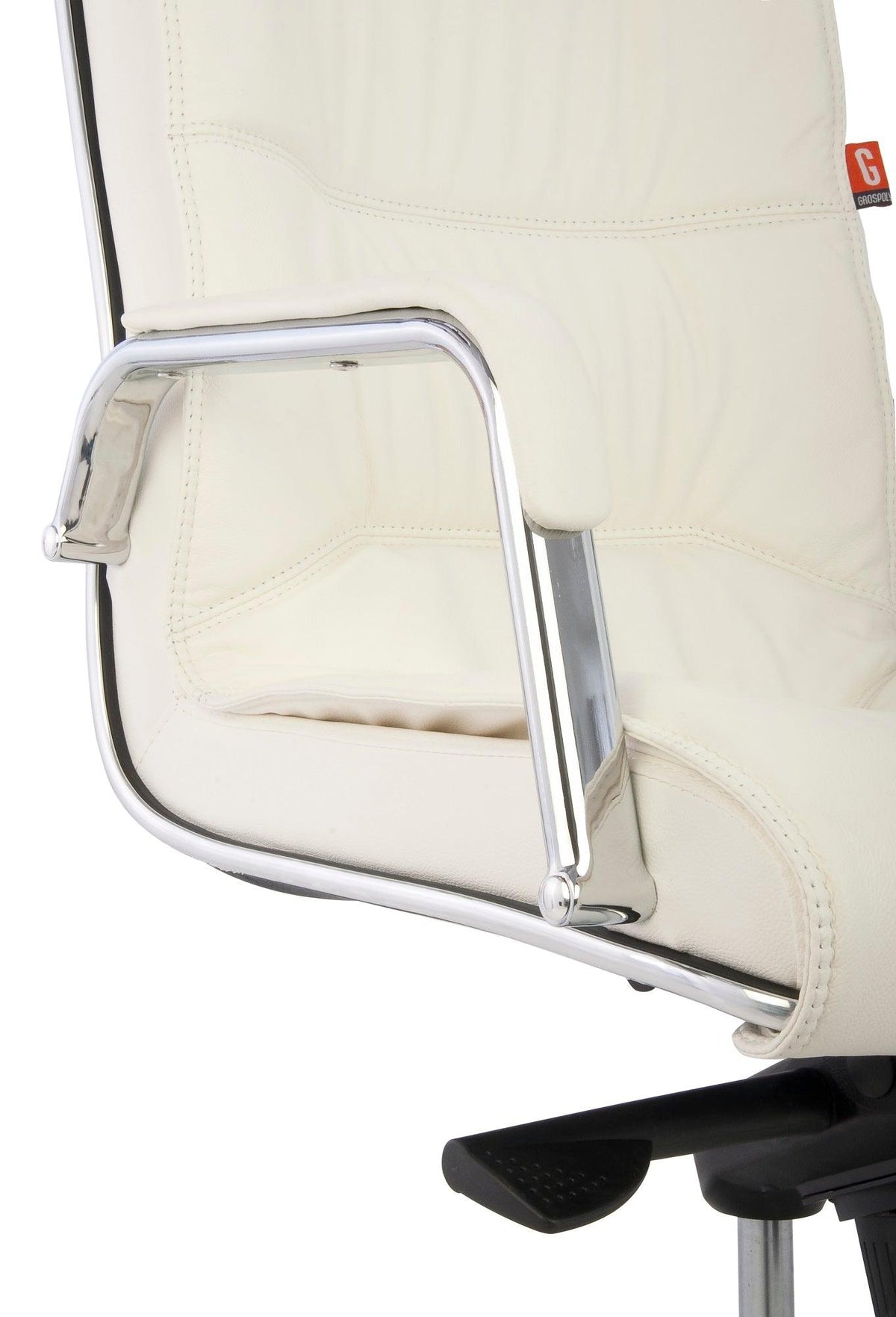 Biroja krēsls Nexus Chrome Leather - Ergostock.lv