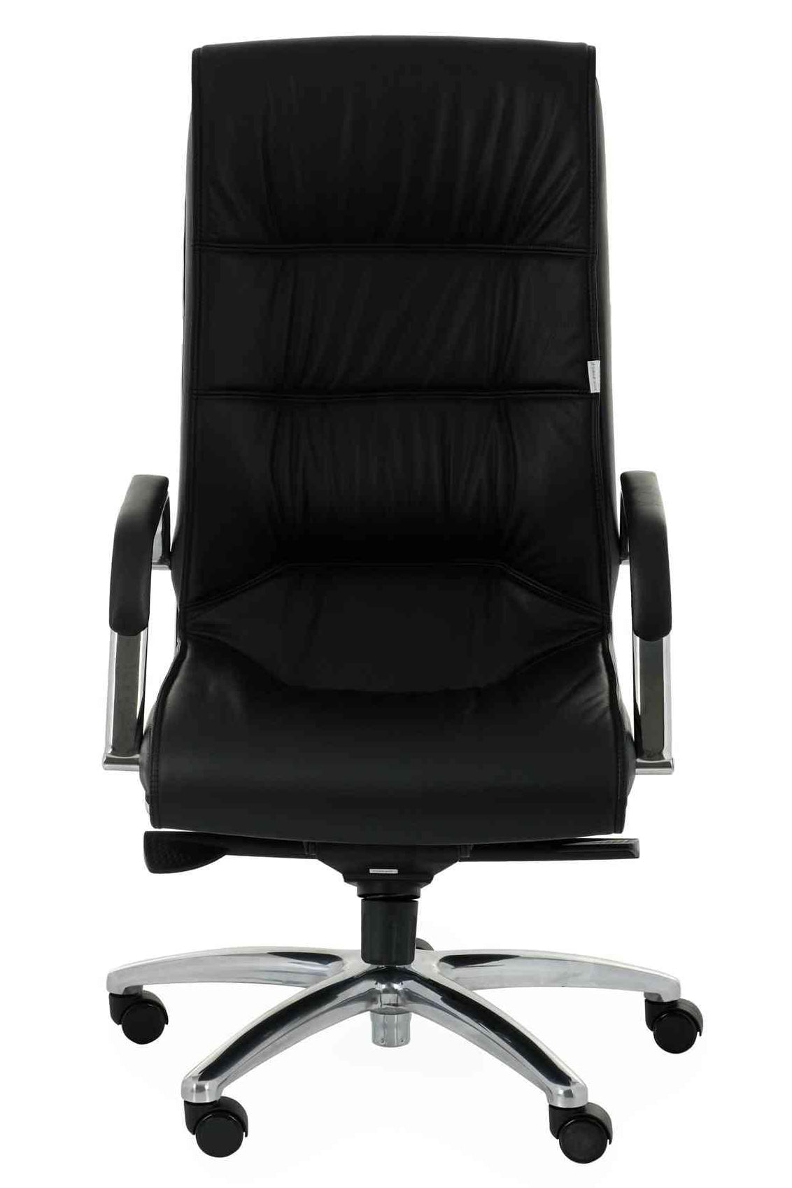 Biroja krēsls Nexus Chrome Leather - Ergostock.lv