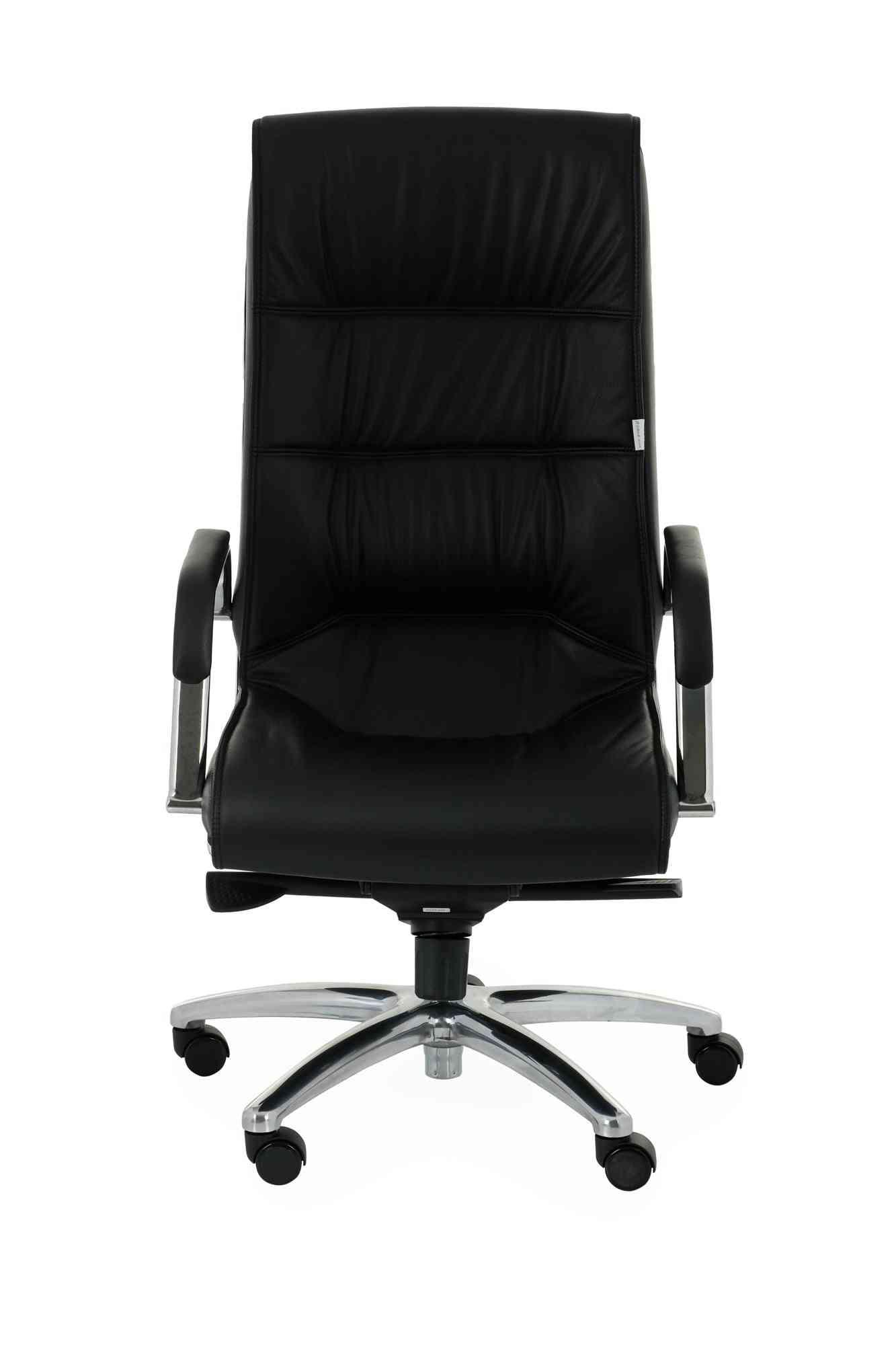 Biroja krēsls Nexus Chrome Leather - Ergostock.lv