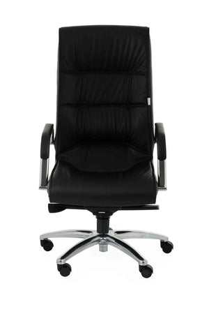 Biroja krēsls Nexus Chrome Leather - Ergostock.lv