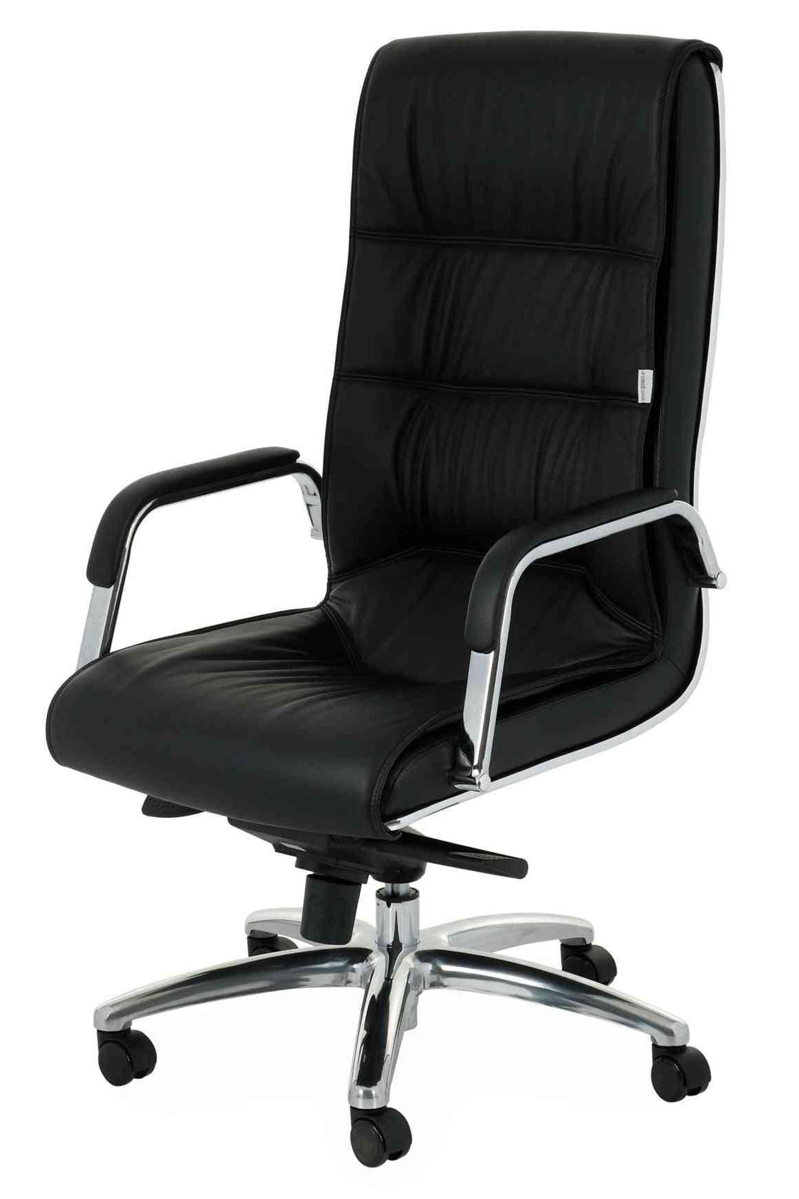 Biroja krēsls Nexus Chrome Leather - Ergostock.lv