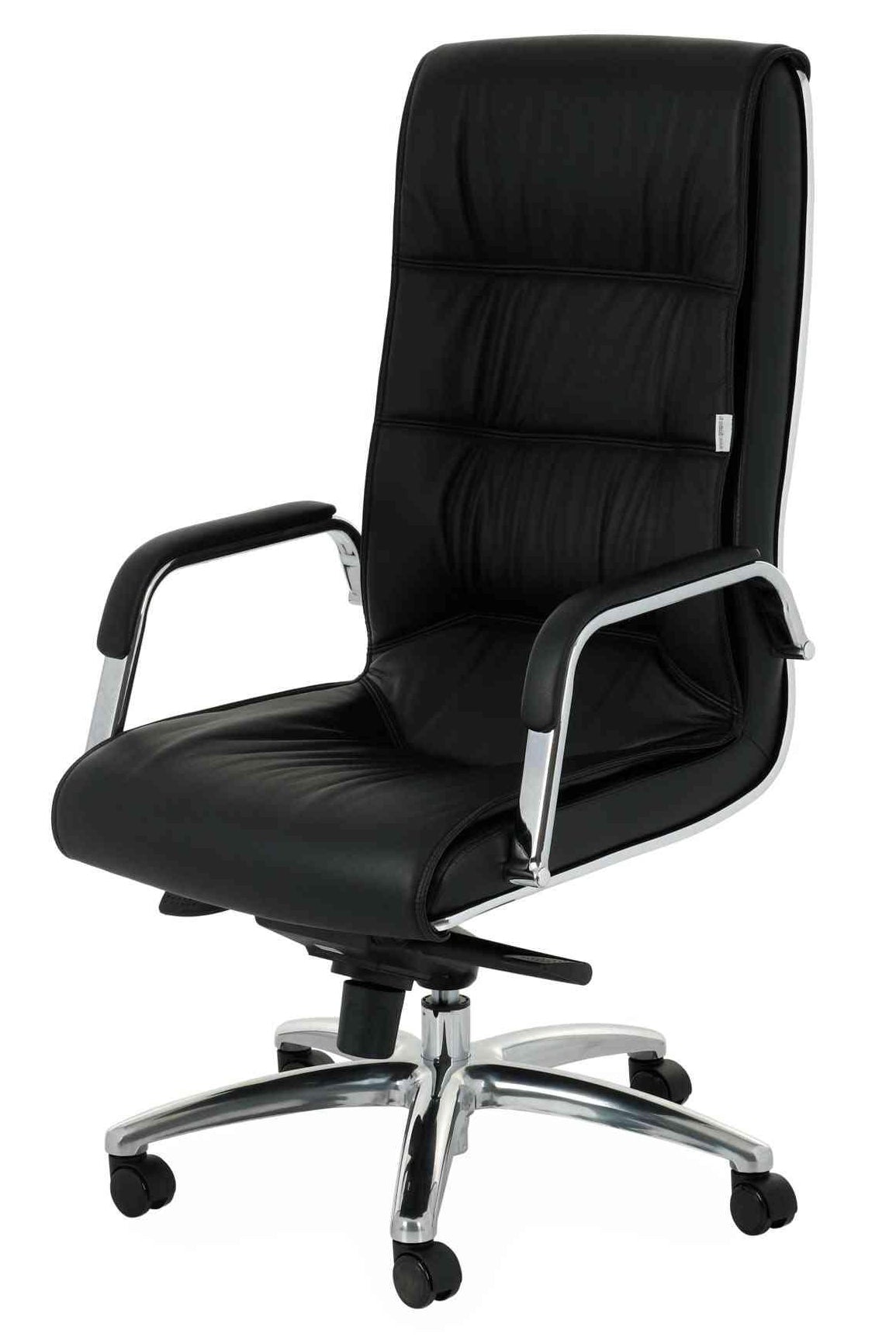 Biroja krēsls Nexus Chrome Leather - Ergostock.lv