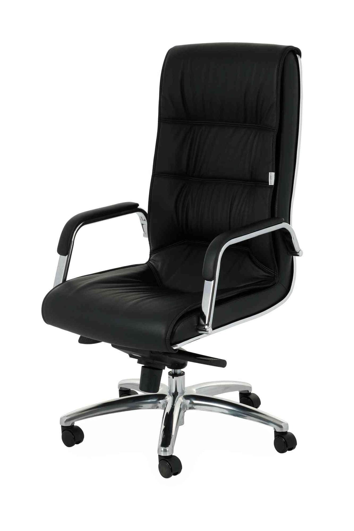 Biroja krēsls Nexus Chrome Leather - Ergostock.lv