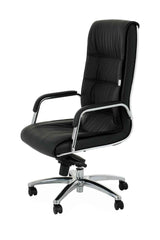 Biroja krēsls Nexus Chrome Leather - Ergostock.lv