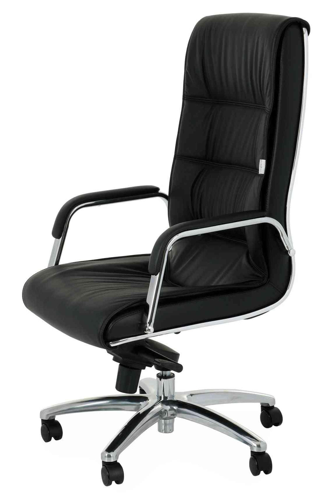 Biroja krēsls Nexus Chrome Leather - Ergostock.lv