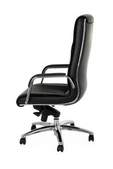 Biroja krēsls Nexus Chrome Leather - Ergostock.lv