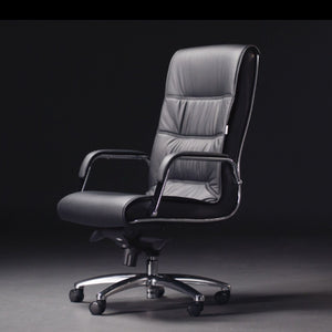 Biroja krēsls Nexus Chrome Leather - Ergostock.lv