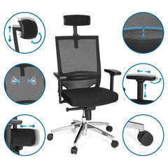 Biroja krēsls PORTO MAX HIGH (līdz 200 cm)