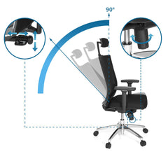 Biroja krēsls PORTO MAX HIGH (līdz 200 cm)