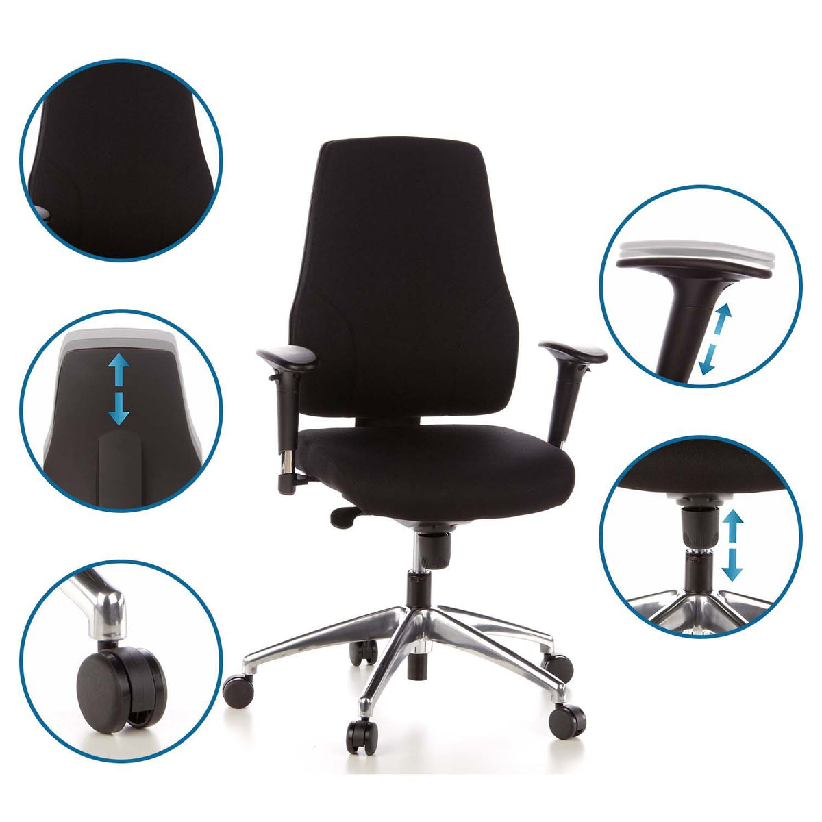 Biroja krēsls PRO-TEC 200 - Ergostock.lv