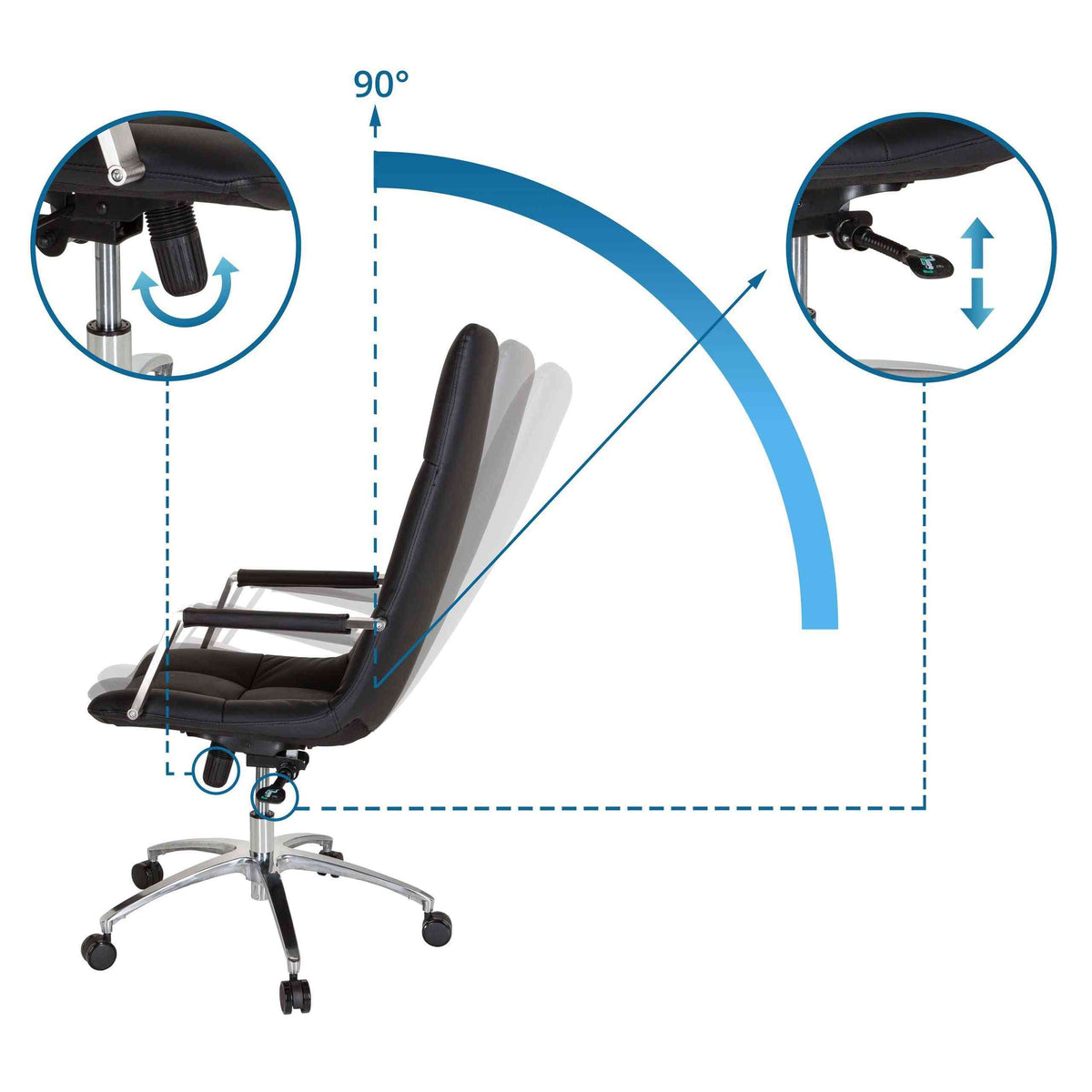 Biroja krēsls SARANTO PRO Leather