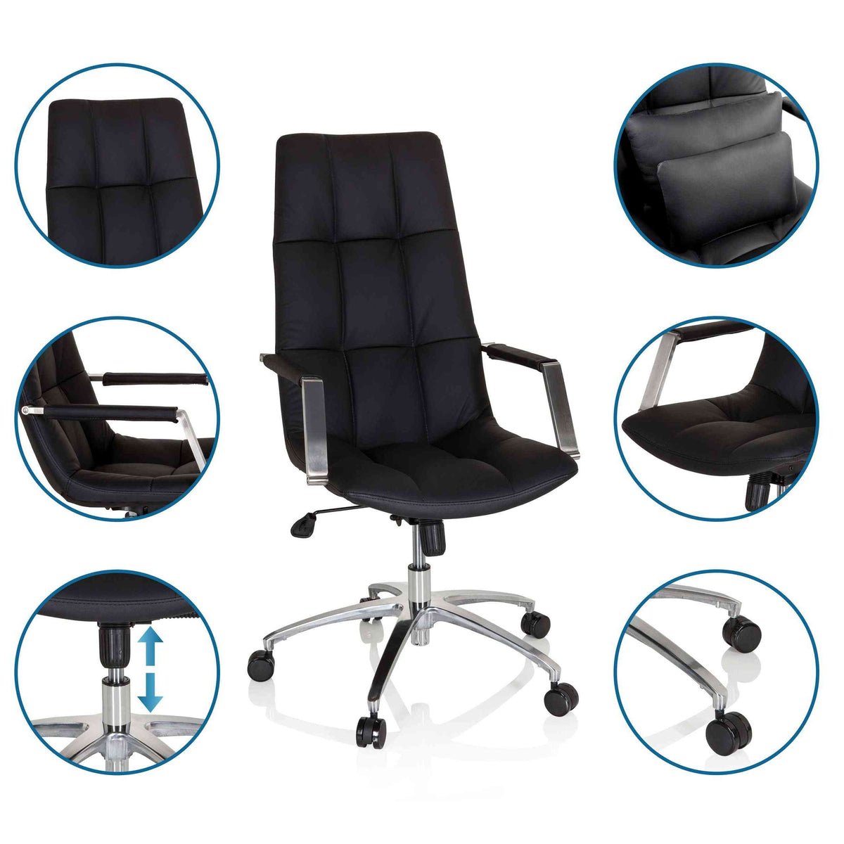 Biroja krēsls SARANTO PRO Leather-Ergostock