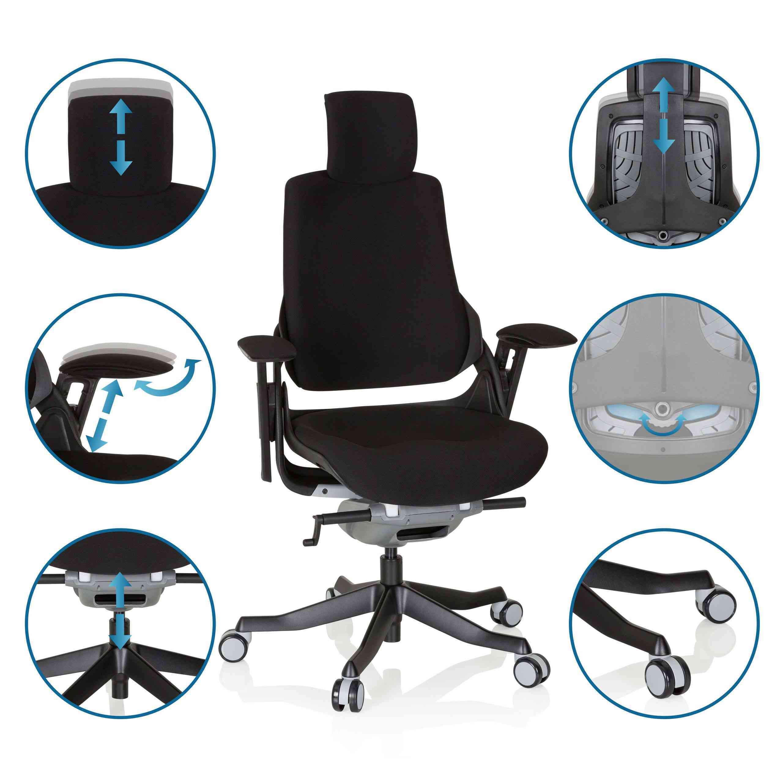 Biroja krēsls SPEKTRE BLACK OUTLET - Ergostock.lv