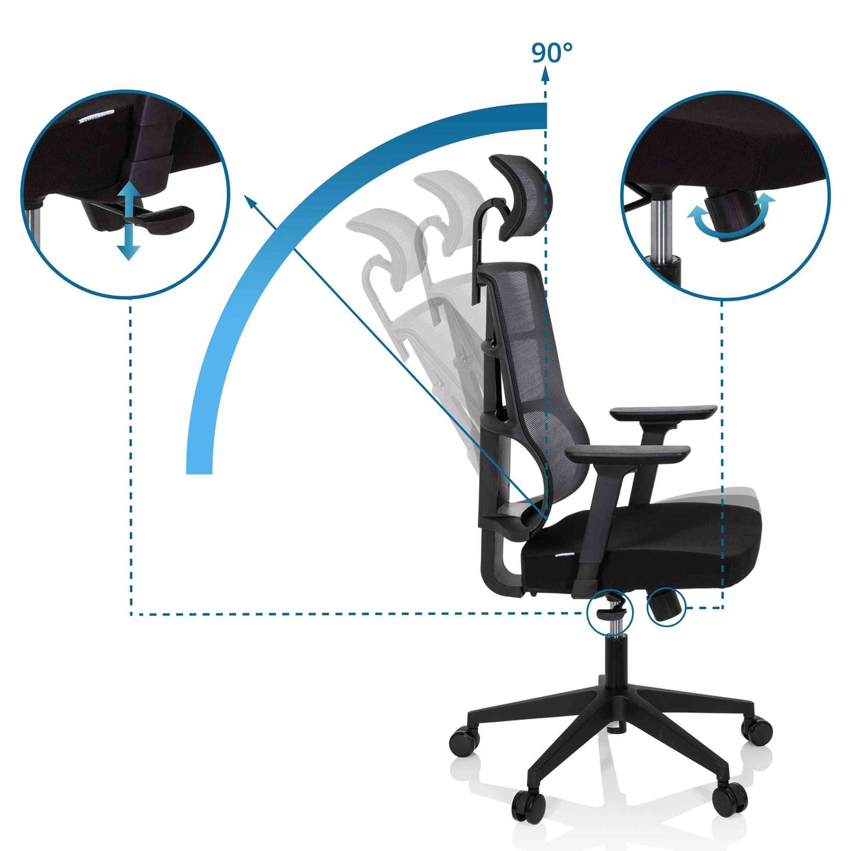 Biroja krēsls SPINIO PRO-Ergostock