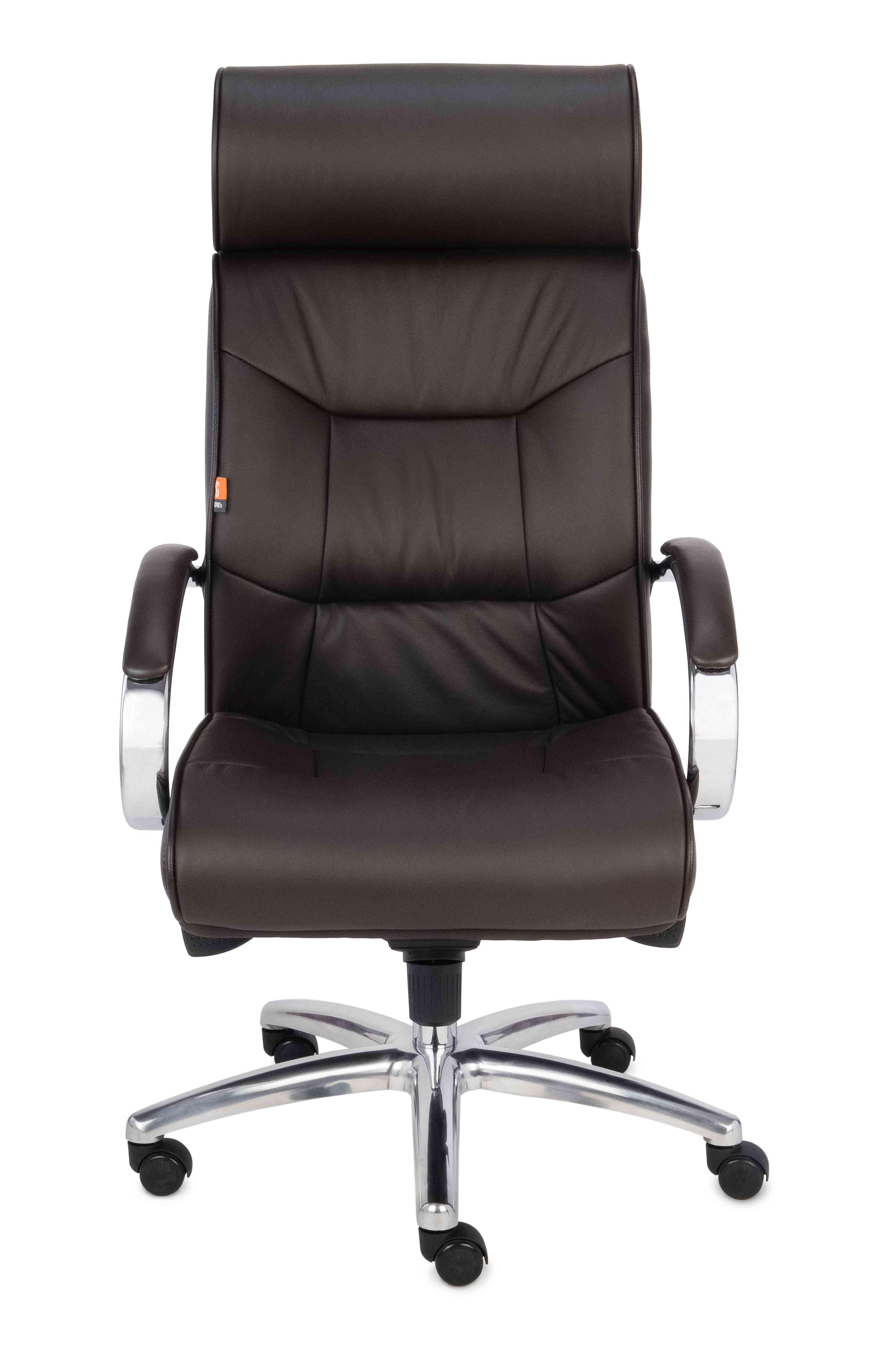 Biroja krēsls Supreme Chrome Leather-Ergostock