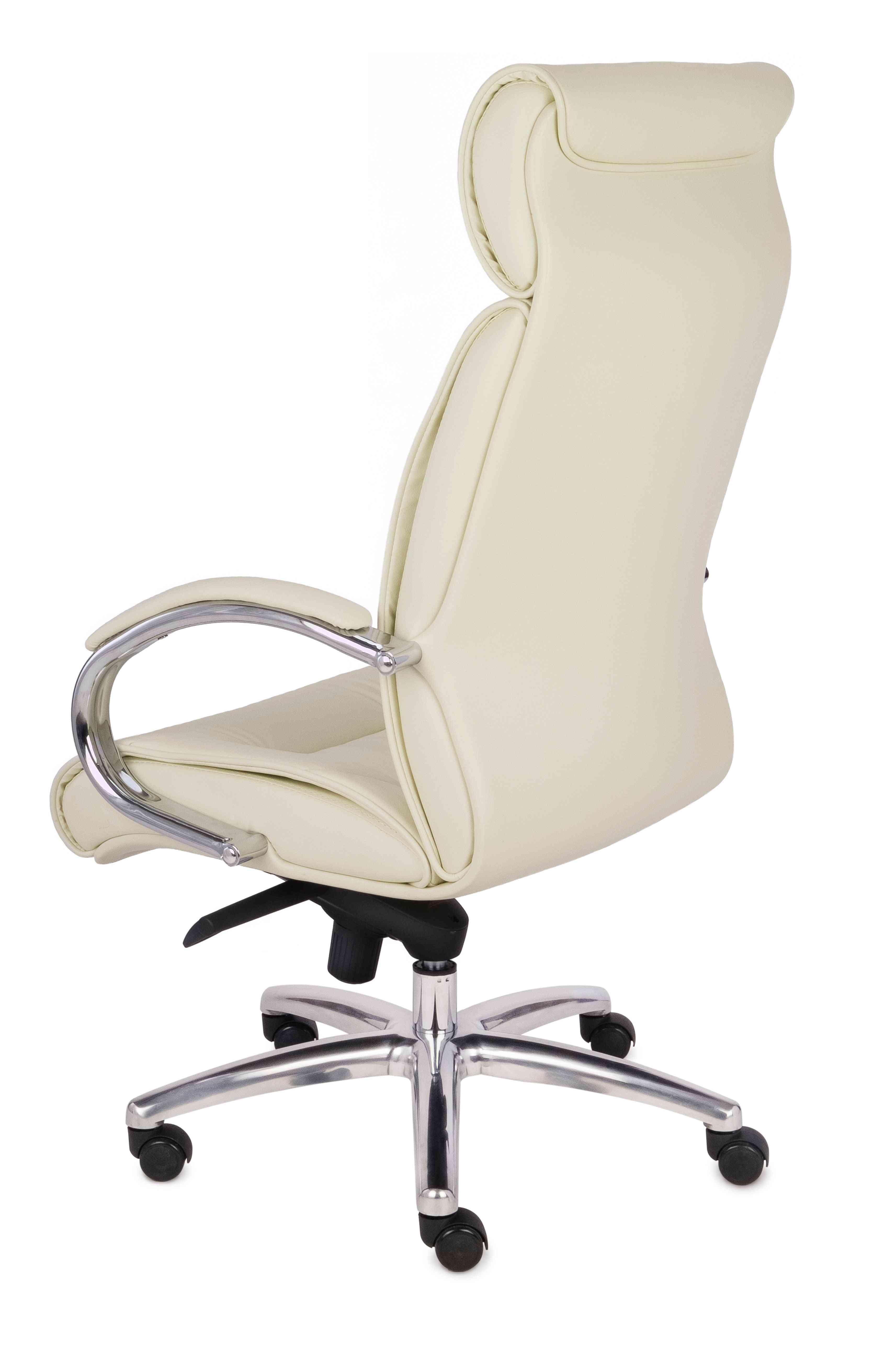 Biroja krēsls Supreme Chrome Leather-Ergostock