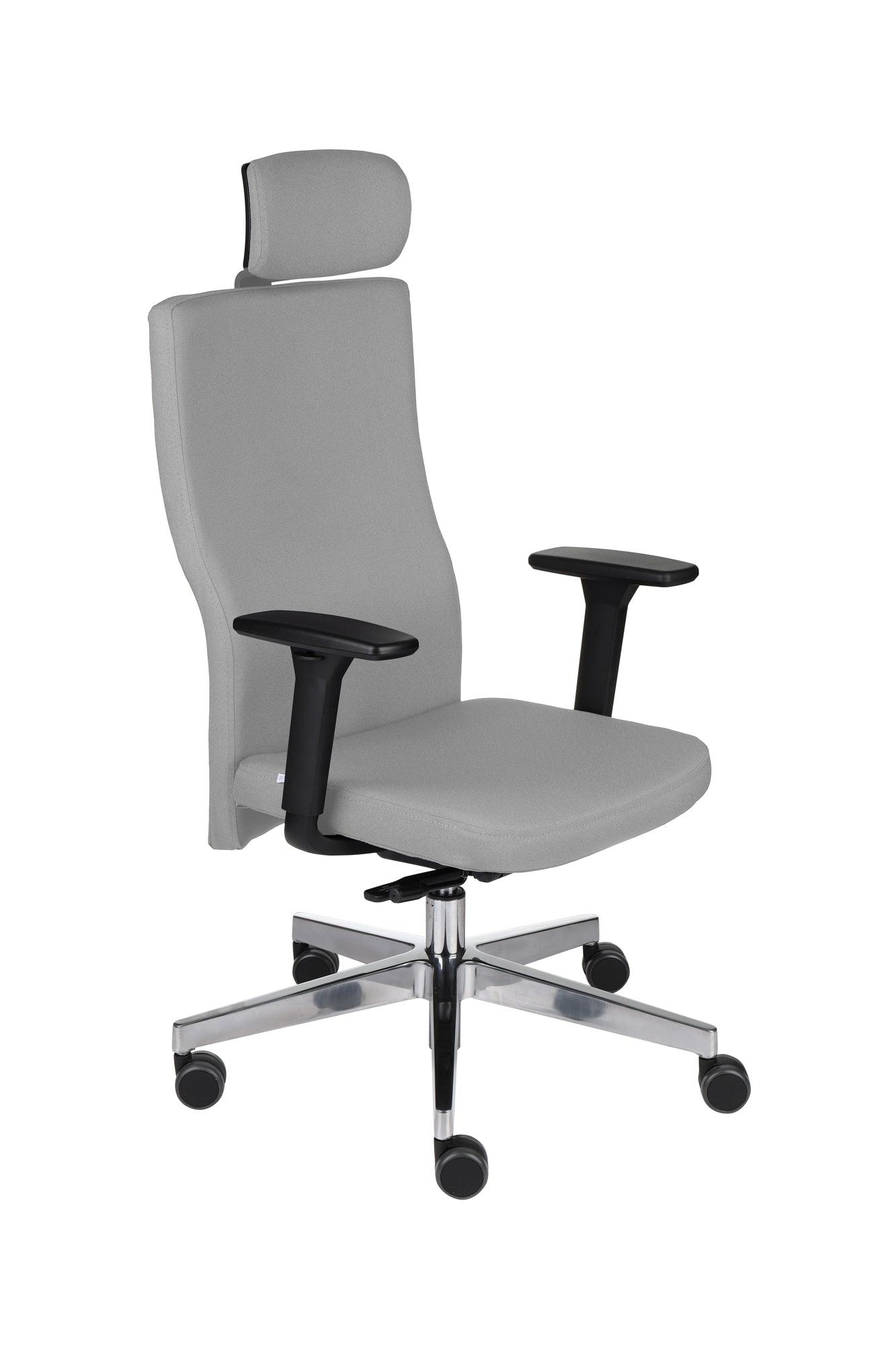 Biroja krēsls Team Plus HD Bondai Black | Chrome - Ergostock.lv