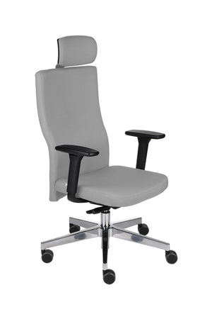 Biroja krēsls Team Plus HD Bondai Black | Chrome - Ergostock.lv