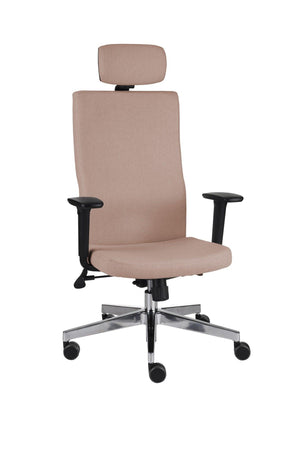 Biroja krēsls Team Plus HD Hygge Black | Chrome-Ergostock