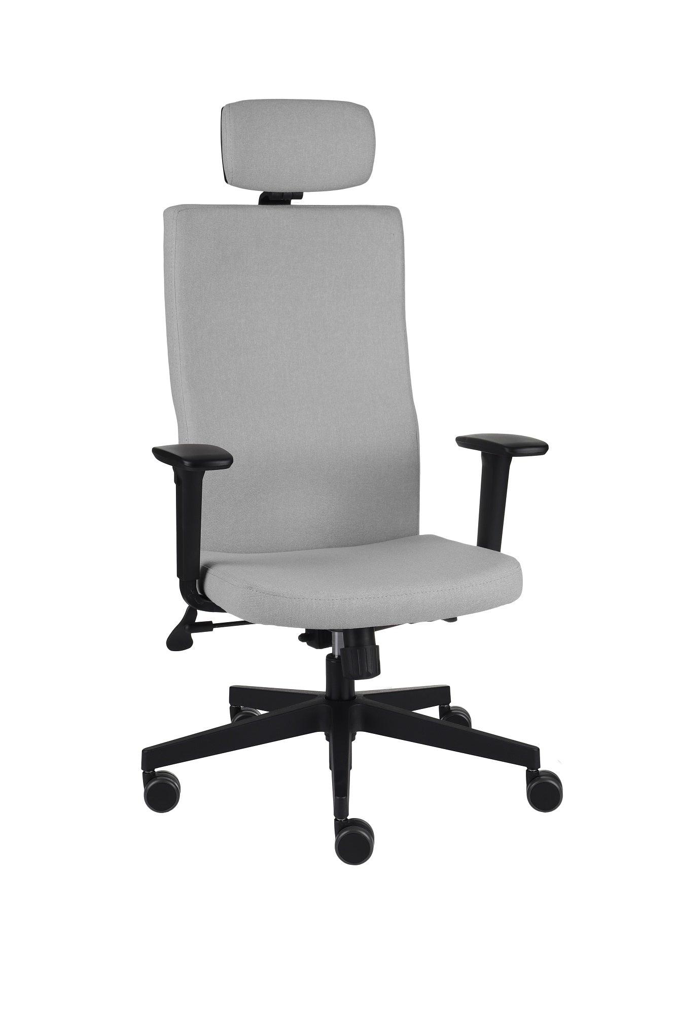 Biroja krēsls Team Plus HD Hygge Black | Chrome-Ergostock