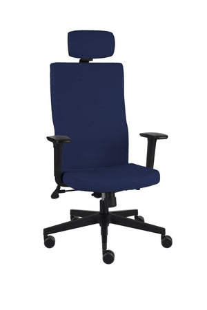 Biroja krēsls Team Plus HD Hygge Black | Chrome-Ergostock